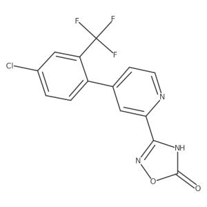 3-[4-(4-Chloro-2-trifluoromethylphenyl)-pyridin-2-yl]-4H-[1,2,4]oxadiazol-5-one Structure