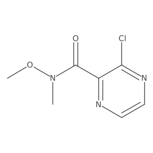 3-Chloro-N-methoxy-N-methylpyrazine-2-carboxamide Structure