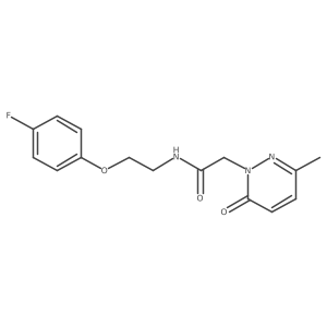 N-(2-(4-fluorophenoxy)ethyl)-2-(3-methyl-6-oxopyridazin-1(6H)-yl)acetamide Structure
