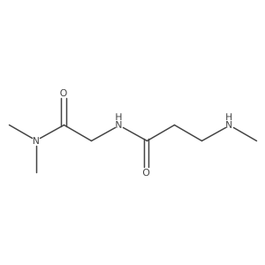 N-[(dimethylcarbamoyl)methyl]-3-(methylamino)propanamide Structure