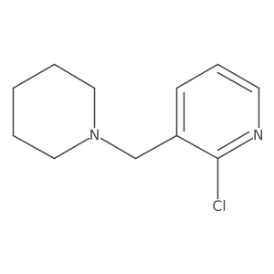 2-Chloro-3-[(piperidin-1-yl)methyl]pyridine Structure