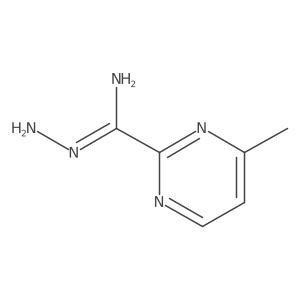 4-Methyl-2-pyrimidinecarboximidohydrazide Structure