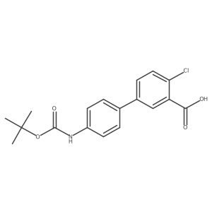 5-(4-BOC-Aminophenyl)-2-chlorobenzoic acid结构式