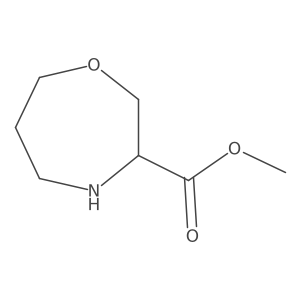 Methyl (R)-1,4-oxazepane-3-carboxylate结构式