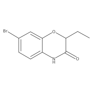 7-Bromo-2-ethyl-2H-benzo[b][1,4]oxazin-3(4H)-one结构式