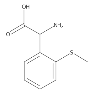 2-Amino-2-[2-(methylsulfanyl)phenyl]acetic acid结构式