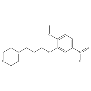 4-[3-(2-Methoxy-5-nitrophenoxy)propyl]morpholine结构式