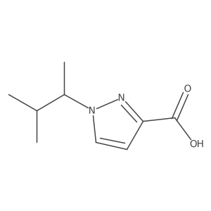 1-(3-methylbutan-2-yl)-1H-pyrazole-3-carboxylic acid结构式