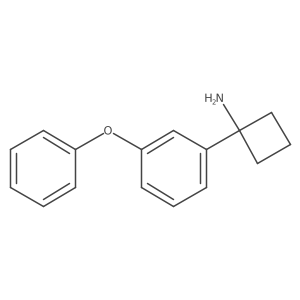 1-(3-Phenoxyphenyl)cyclobutan-1-amine Structure