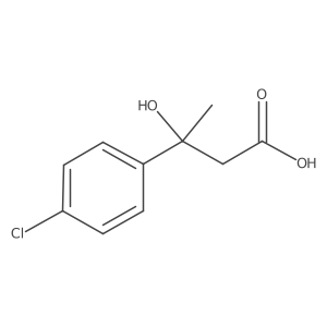 3-(4-Chlorophenyl)-3-hydroxybutanoic acid结构式
