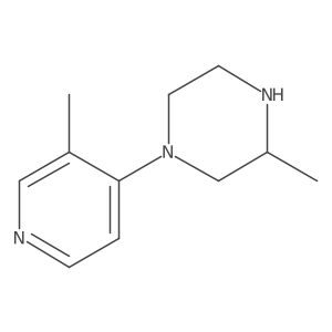 3-Methyl-1-(3-methylpyridin-4-yl)piperazine结构式