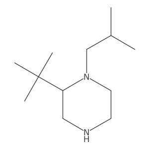 2-Tert-butyl-1-(2-methylpropyl)piperazine结构式
