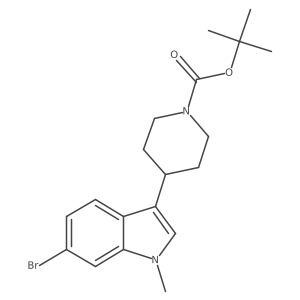 tert-butyl 4-(6-bromo-1-methyl-1H-indol-3-yl)piperidine-1-carboxylate Structure