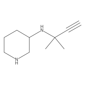 3-Piperidinamine, N-(1,1-dimethyl-2-propyn-1-yl)-结构式