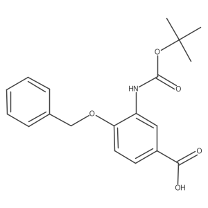 4-(Benzyloxy)-3-{[(tert-butoxy)carbonyl]amino}benzoic acid Structure