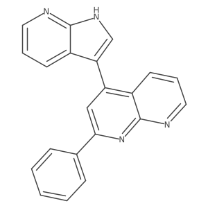 2-phenyl-4-(1H-pyrrolo[2,3-b]pyridin-3-yl)-[1,8]naphthyridine Structure