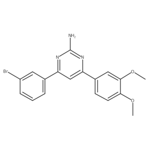 4-(3-Bromophenyl)-6-(3,4-dimethoxyphenyl)pyrimidin-2-amine Structure