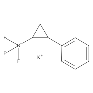 Potassium 2-phenyl-cyclopropyltrifluoroborate结构式