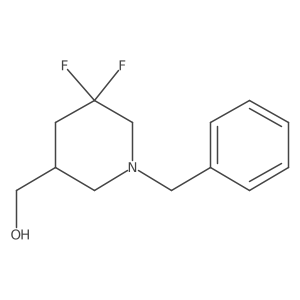 3-Piperidinemethanol, 5,5-difluoro-1-(phenylmethyl)-结构式