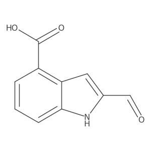 2-formyl-1H-indole-4-carboxylic acid Structure