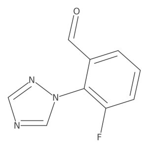 3-Fluoro-2-(1H-1,2,4-triazol-1-YL)benzaldehyde Structure