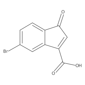 5-Bromo-1-oxo-1H-indene-3-carboxylic acid Structure