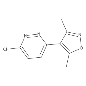 3-Chloro-6-(3,5-dimethyl-4-isoxazolyl)pyridazine结构式