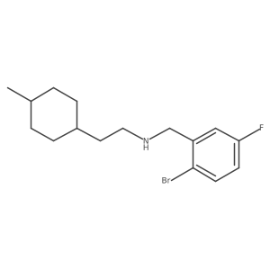 [(2-Bromo-5-fluorophenyl)methyl][2-(4-methylcyclohexyl)ethyl]amine结构式