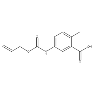 2-Methyl-5-{[(prop-2-en-1-yloxy)carbonyl]amino}benzoic acid Structure