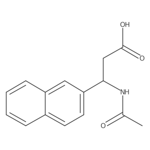 (3S)-3-acetamido-3-(naphthalen-2-yl)propanoic acid Structure