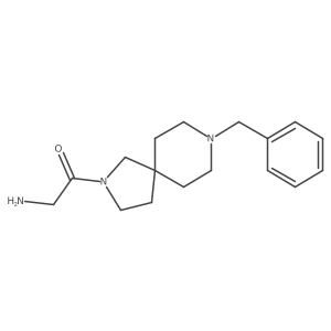 2-Amino-1-(8-benzyl-2,8-diazaspiro[4.5]decan-2-yl)ethanone Structure