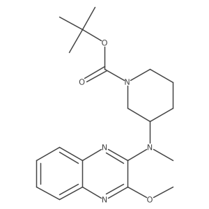 (S)-tert-butyl 3-((3-methoxyquinoxalin-2-yl)(methyl)amino)piperidine-1-carboxylate Structure