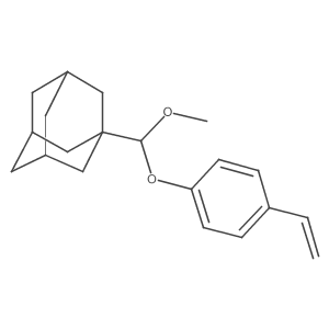 1-(Methoxy(4-vinylphenoxy)methyl)adamantane结构式