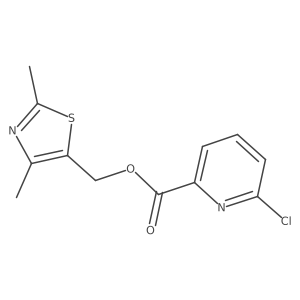 (2,4-Dimethyl-1,3-thiazol-5-YL)methyl 6-chloropyridine-2-carboxylate Structure