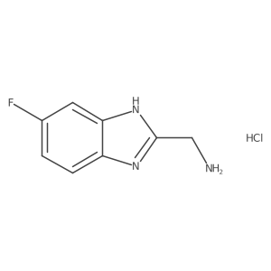 (5-Fluoro-1H-benzimidazol-2-yl)methanamine hydrochloride Structure