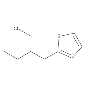2-[2-(Chloromethyl)butyl]thiophene Structure