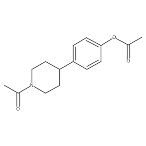 1-[4-[4-(Acetyloxy)phenyl]-1-piperidinyl]ethanone Structure