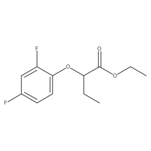 Ethyl 2-(2,4-difluorophenoxy)butanoate结构式