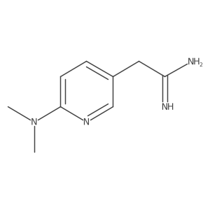2-[6-(Dimethylamino)pyridin-3-yl]ethanimidamide结构式