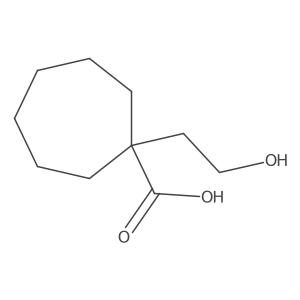 1-(2-Hydroxyethyl)cycloheptane-1-carboxylic acid Structure