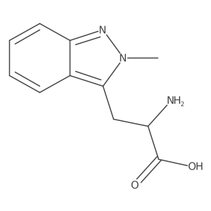 2-amino-3-(2-methyl-2H-indazol-3-yl)propanoic acid Structure
