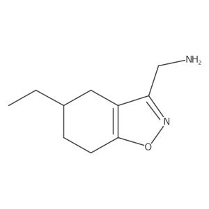 (5-Ethyl-4,5,6,7-tetrahydro-1,2-benzoxazol-3-yl)methanamine结构式