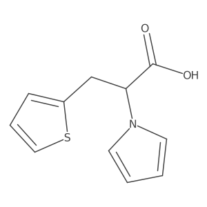 2-(1H-pyrrol-1-yl)-3-(thiophen-2-yl)propanoic acid结构式