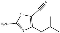 2-Amino-4-isobutylthiazole-5-carbonitrile结构式