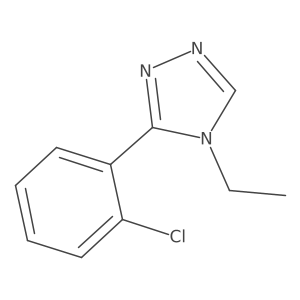 3-(2-chlorophenyl)-4-ethyl-4H-1,2,4-triazole结构式