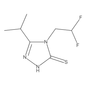 4-(2,2-Difluoroethyl)-5-(propan-2-YL)-4H-1,2,4-triazole-3-thiol Structure