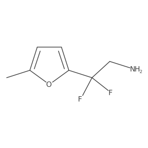 2,2-Difluoro-2-(5-methylfuran-2-yl)ethan-1-amine Structure
