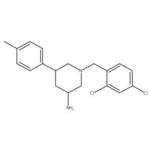 3-Piperidinamine, 1-[(2,4-dichlorophenyl)methyl]-5-(4-methylphenyl)-结构式