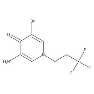 3-Amino-5-bromo-1-(3,3,3-trifluoropropyl)-1,4-dihydropyridin-4-one结构式