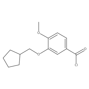 3-(Cyclopentylmethoxy)-4-methoxybenzoyl chloride Structure